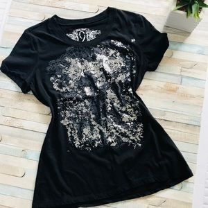 Black Vintage America 9 West Tee